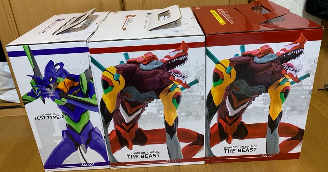 エヴァンゲリオン　一番くじ　三体セット