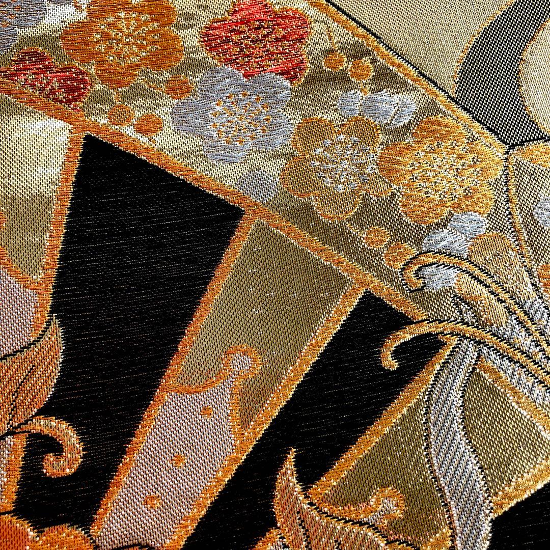 dot☆様　正絹　蝶に辻ヶ花模様織出し袋帯 振袖など