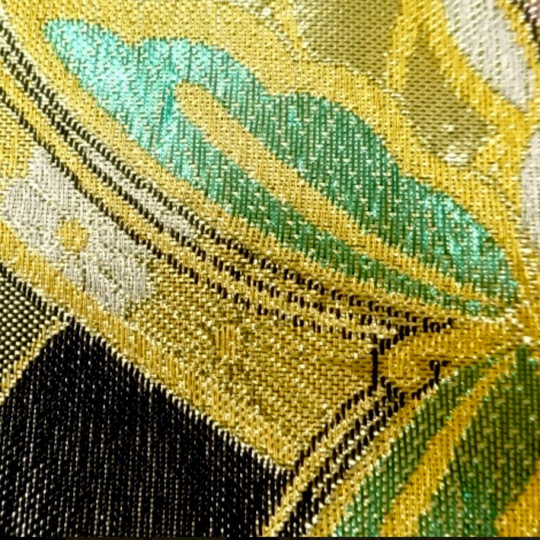 dot☆様　正絹　蝶に辻ヶ花模様織出し袋帯 振袖など