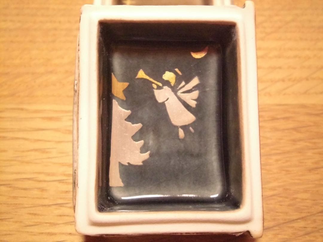 今岡三四郎作　聖書　香合　共箱 　クリスマス