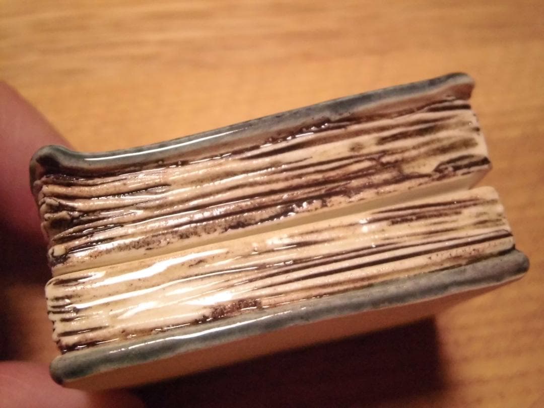 今岡三四郎作　聖書　香合　共箱 　クリスマス