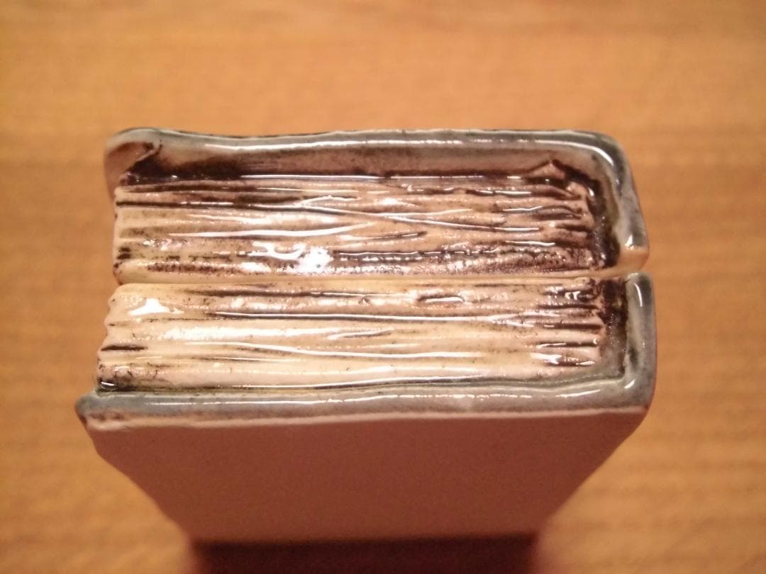 今岡三四郎作　聖書　香合　共箱 　クリスマス