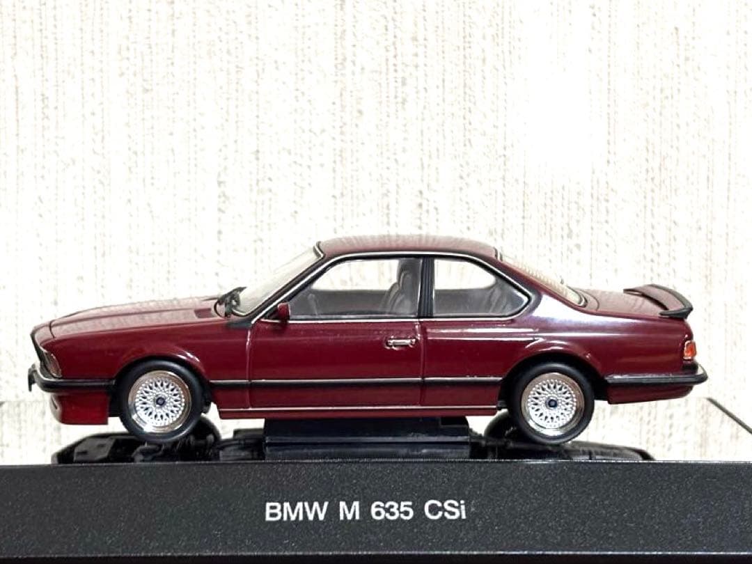 BMW M 635 CSi ミニカー 1/43 バーガンディ