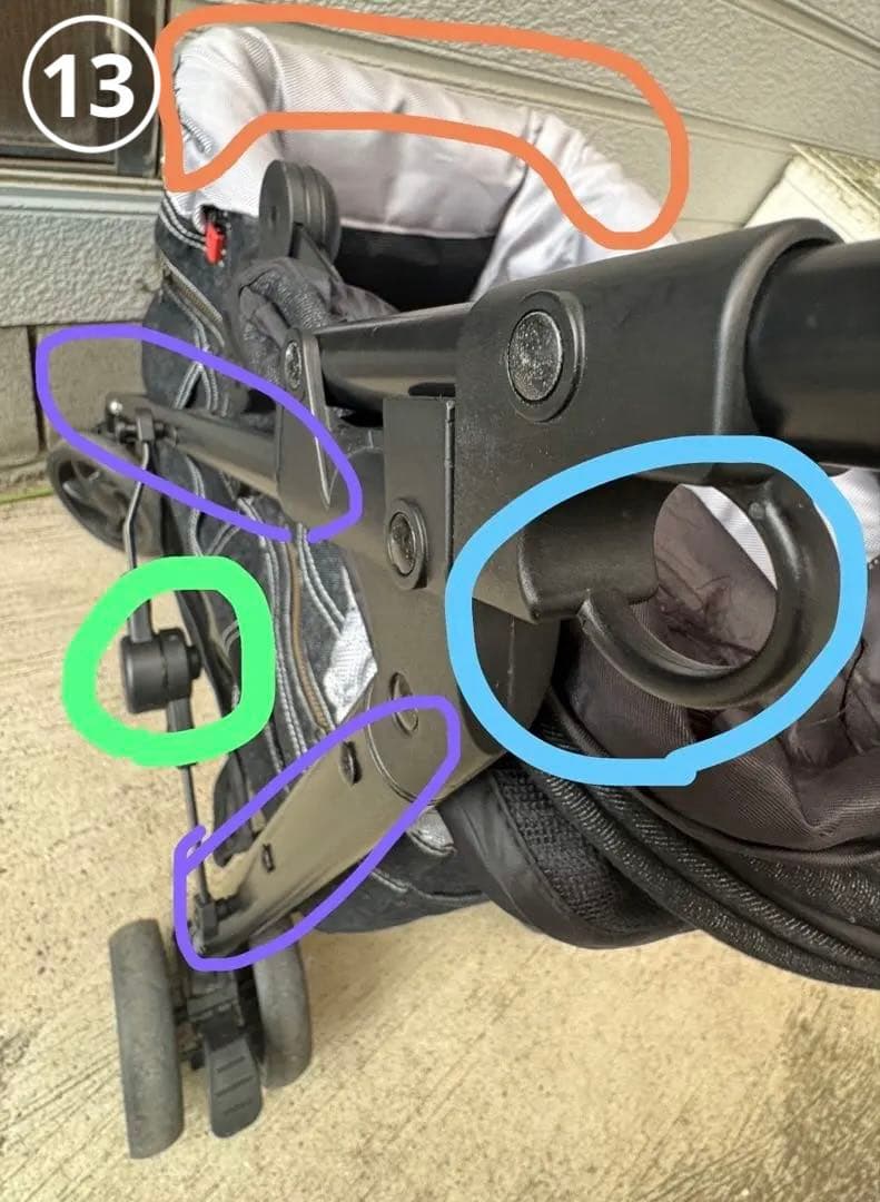 ☆週末限定タイムセール☆ Mercedes-Benz ペットカート 黒 デニム風