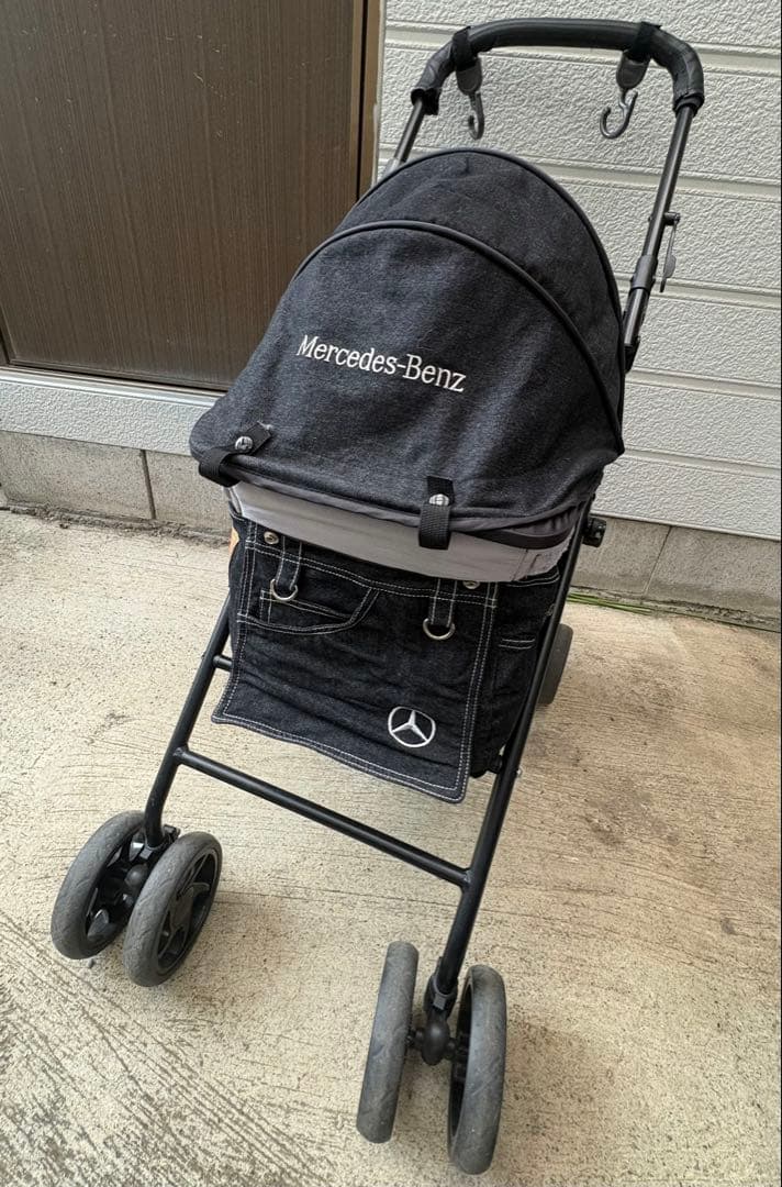 ☆週末限定タイムセール☆ Mercedes-Benz ペットカート 黒 デニム風