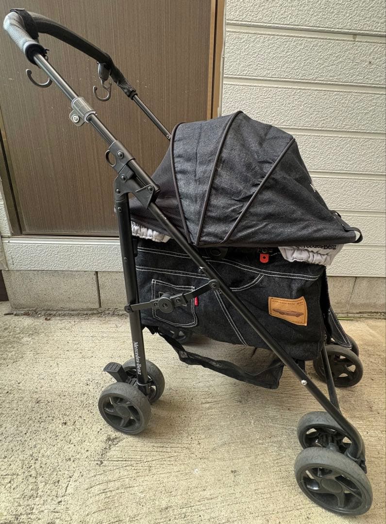 ☆週末限定タイムセール☆ Mercedes-Benz ペットカート 黒 デニム風