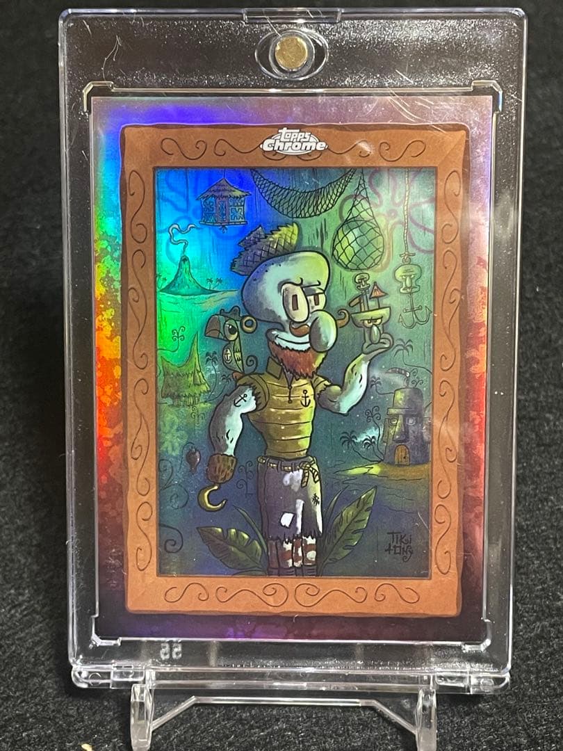 2025 Topps Chrome スポンジボブ イカルド アートカード