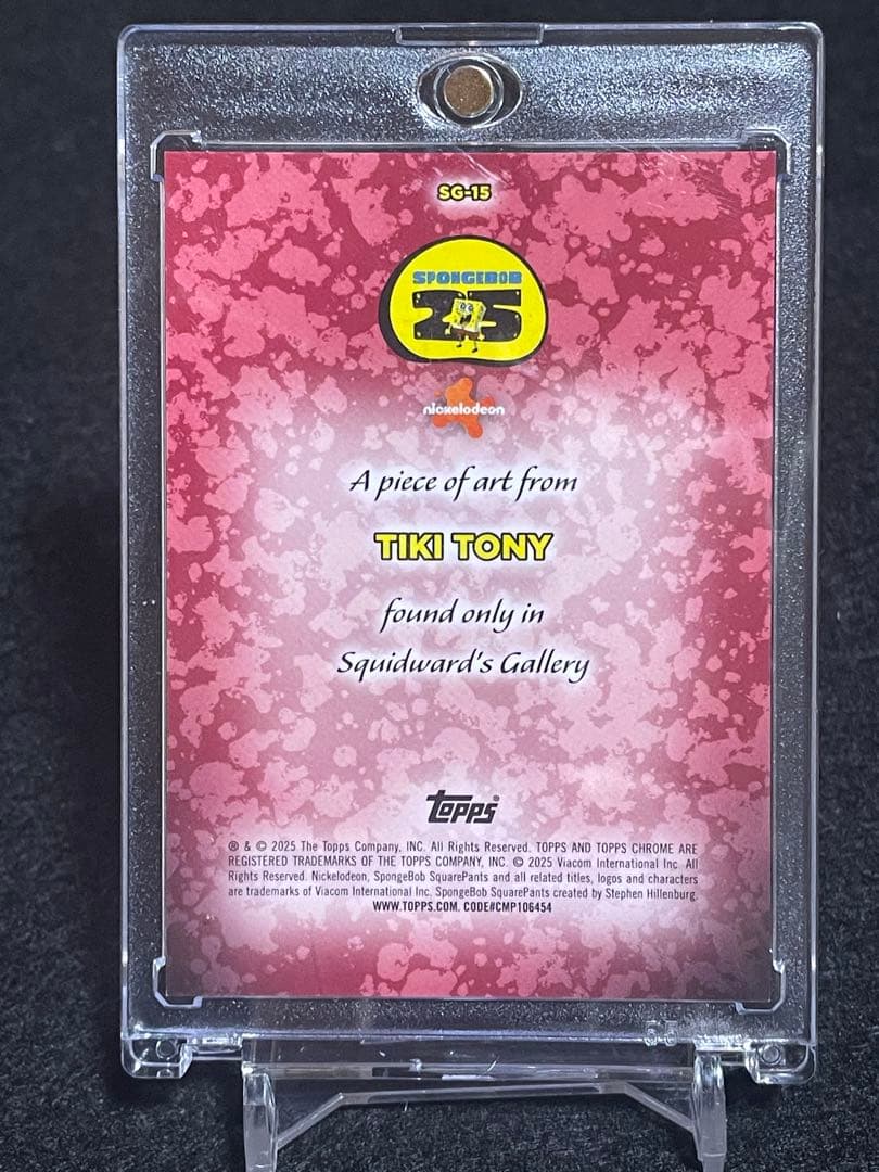 2025 Topps Chrome スポンジボブ イカルド アートカード