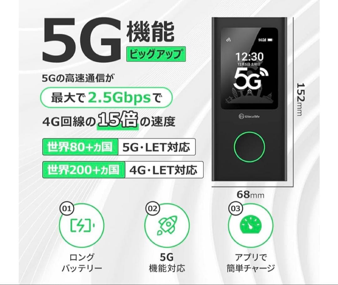 大幅値下げ中‼️ Numen Air U50 5G ポケットWiFi