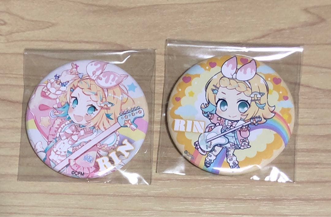 鏡音リン Digital Stars スイーツパラダイス 缶バッジ