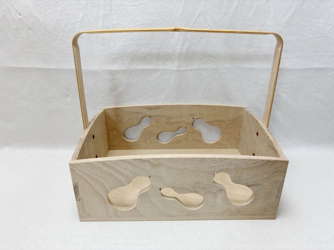 未使用 茶道具 中谷秀斎作 六瓢透 手持ち 莨盆 喫煙具 木工芸 共箱