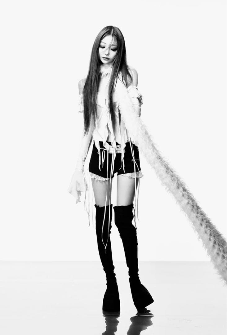 S fuzzy scarf THEREDTHREAD ピンク