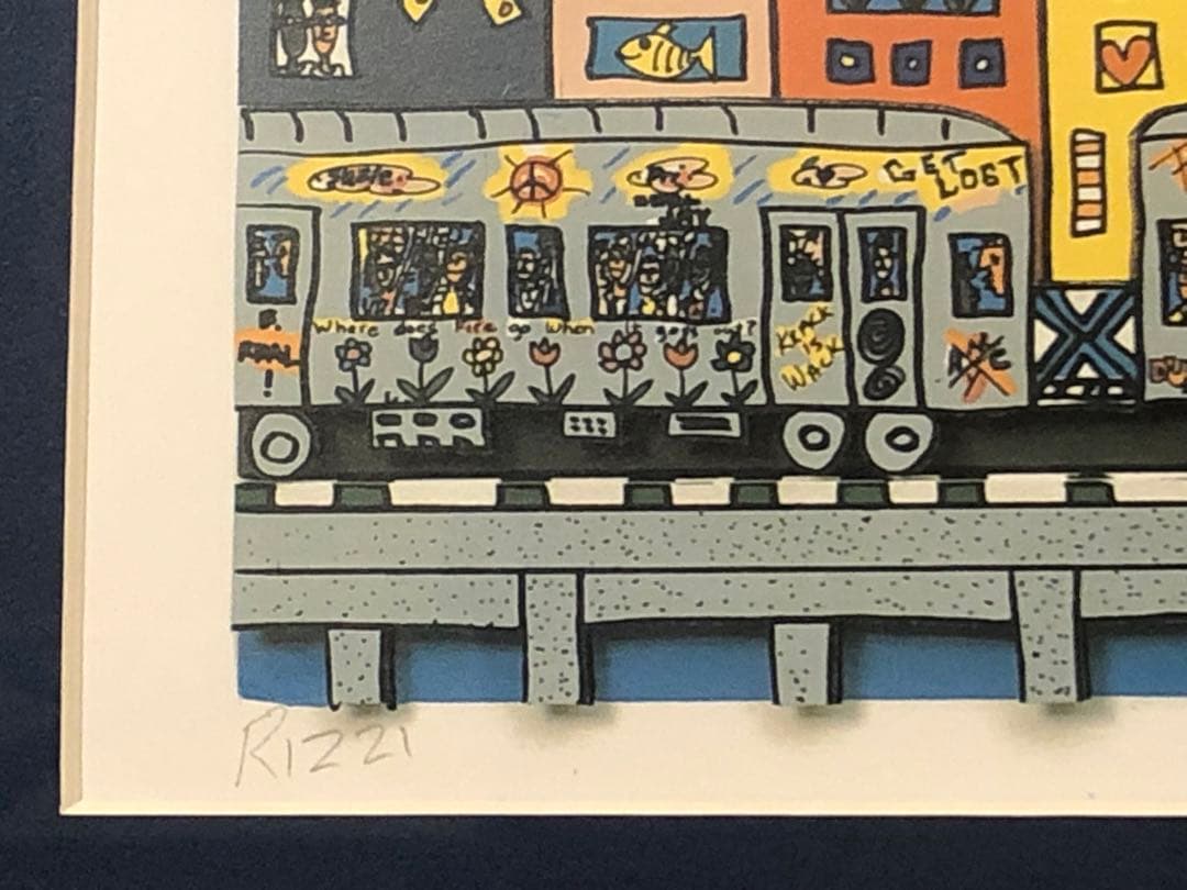 james rizzi ジェームス リジィ 額装ポスター ①