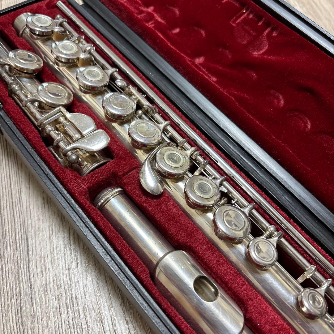 【YAMAHA】銀製 フルート本体 ケース付き