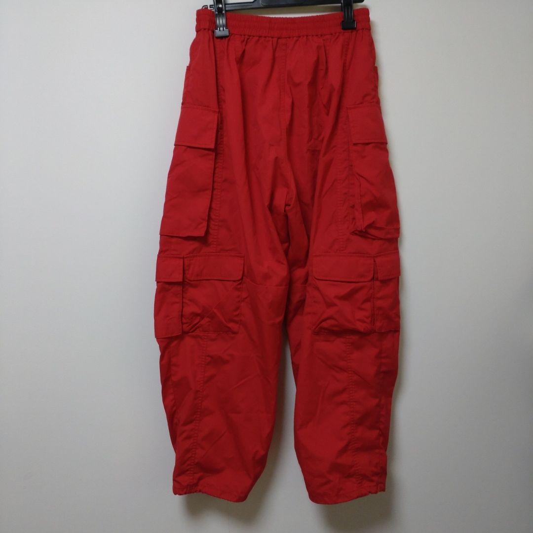 レッド カーゴパンツ ゴムウエスト RNA 赤美品