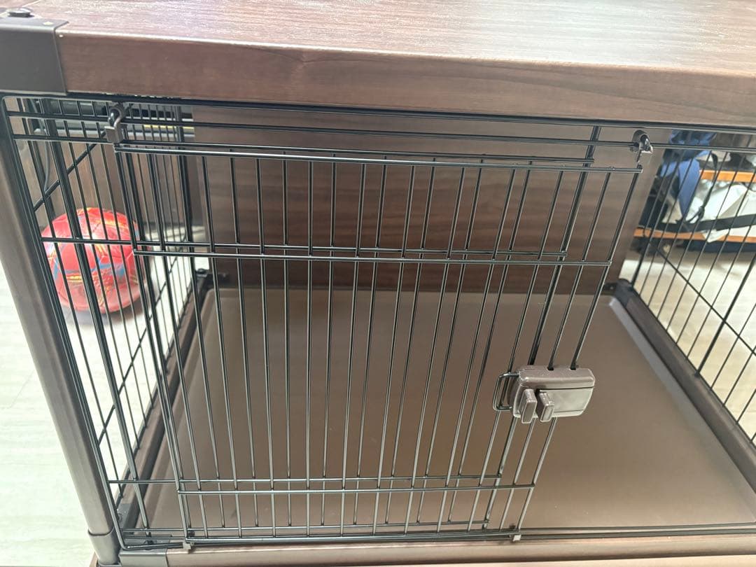 犬用ケージ ダークブラウン