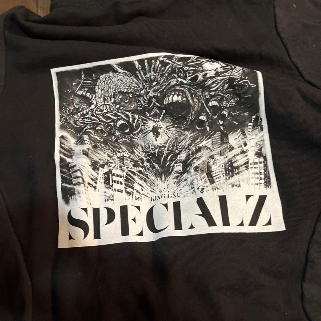 KING GNU フーディ 黒ロングtシャツオレンジ　灰色クラブヌーの3点セット