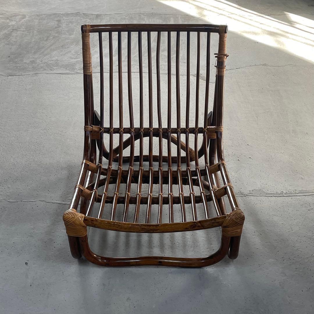 ①【マルニ木工】ラタンチェア　籐　ヴィンテージ　レトロ　家具　２脚出品中！
