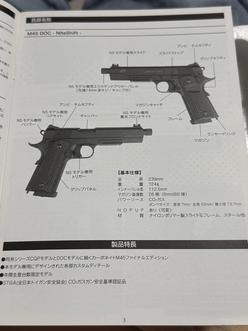 Carbon8 M45DOC NiteShift リミテッドエディション