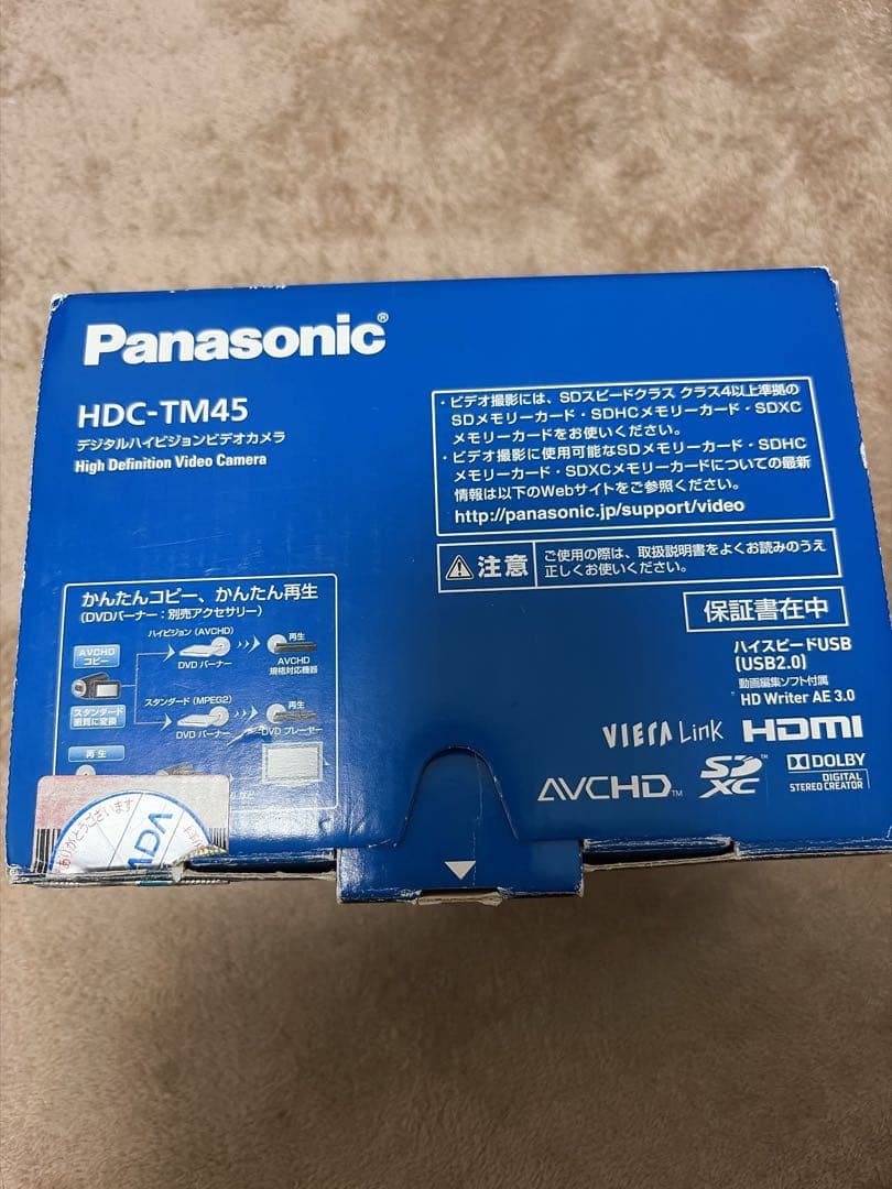 Panasonic HDC-TM45 ビデオカメラ