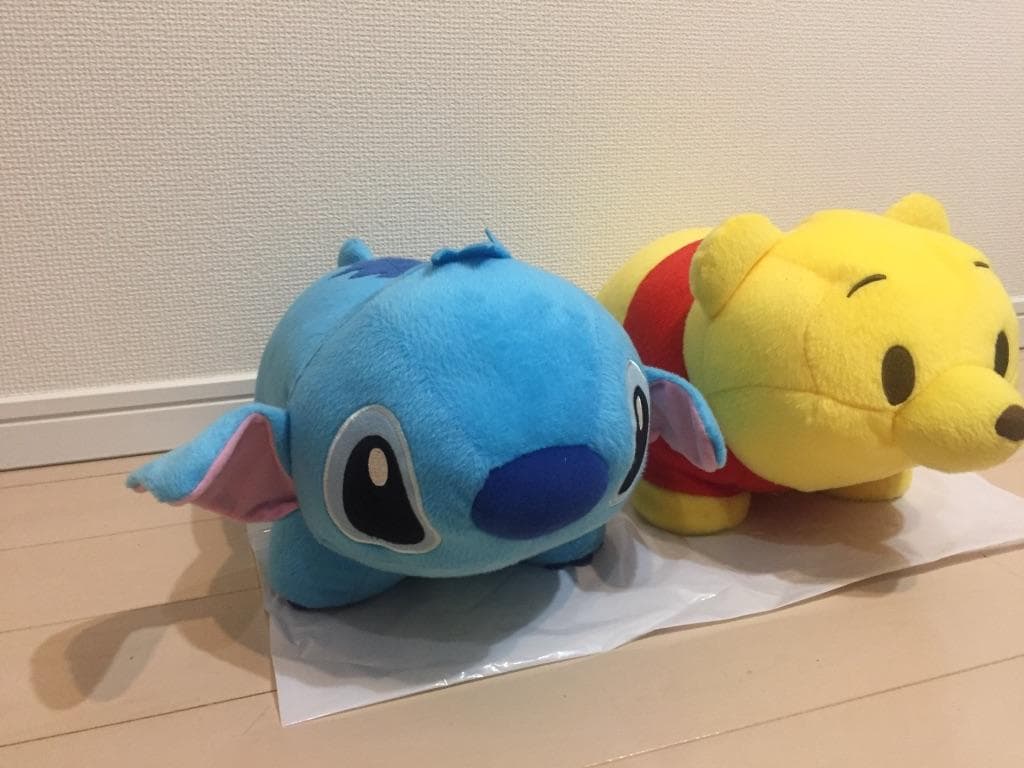 【ディズニー】プーさん スティッチ ぬいぐるみセット