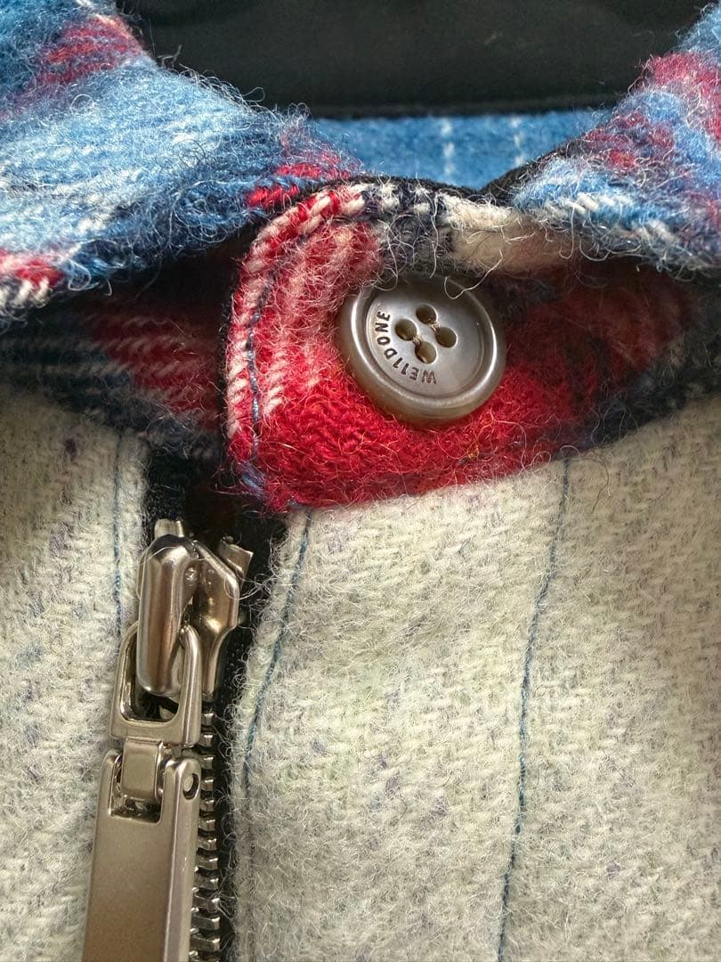 WE11DONE チェックウールアウター S 正規品 裏地付き