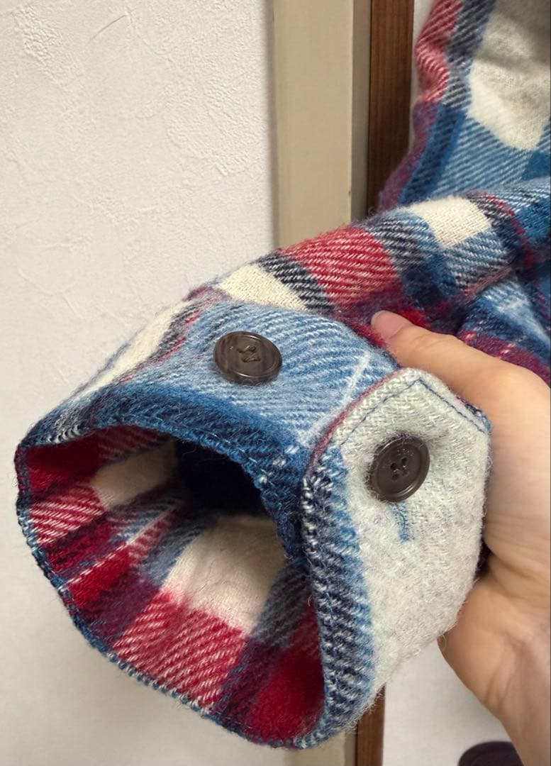 WE11DONE チェックウールアウター S 正規品 裏地付き