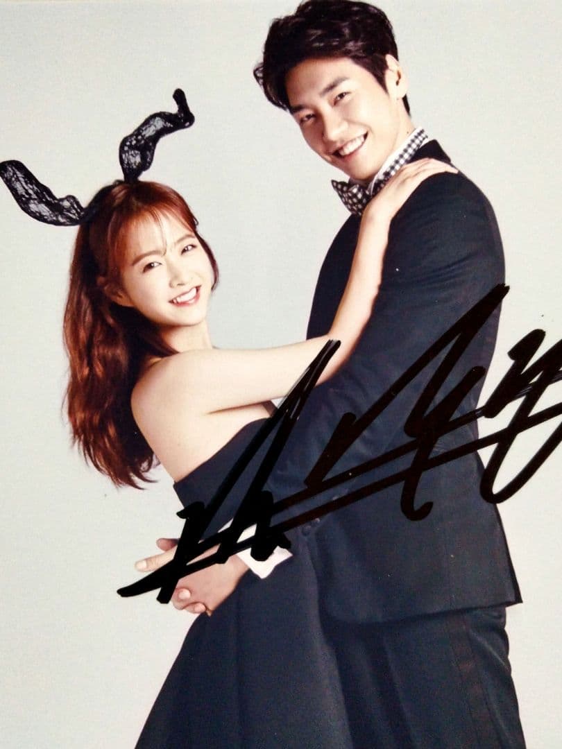 くまもとのモン…キム・ヨングァンとパク・ボヨン直筆サイン入2Lサイズ写真…