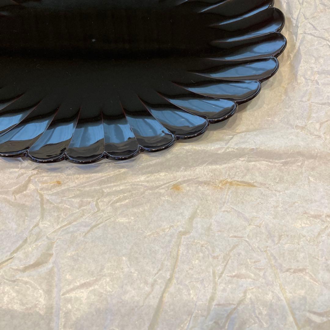 粂治郎/越前漆器/皿