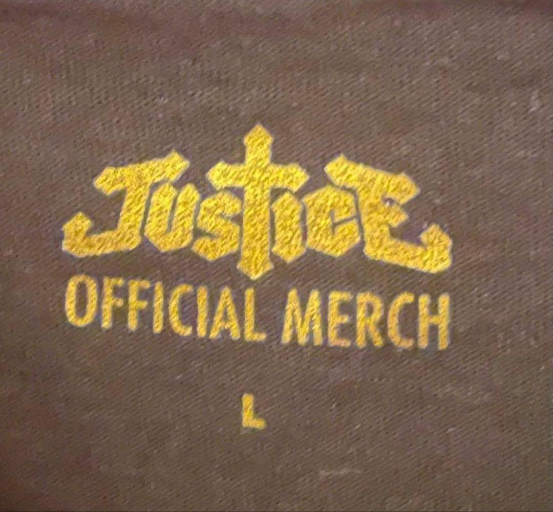 Justice ジャスティス　公式　† クロスTシャツ　L