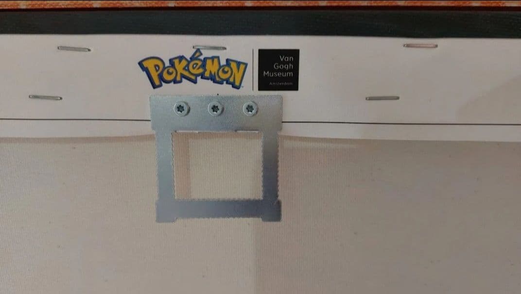 ゴッホピカチュウ キャンバスアート Lサイズ 金枠 証明書有り