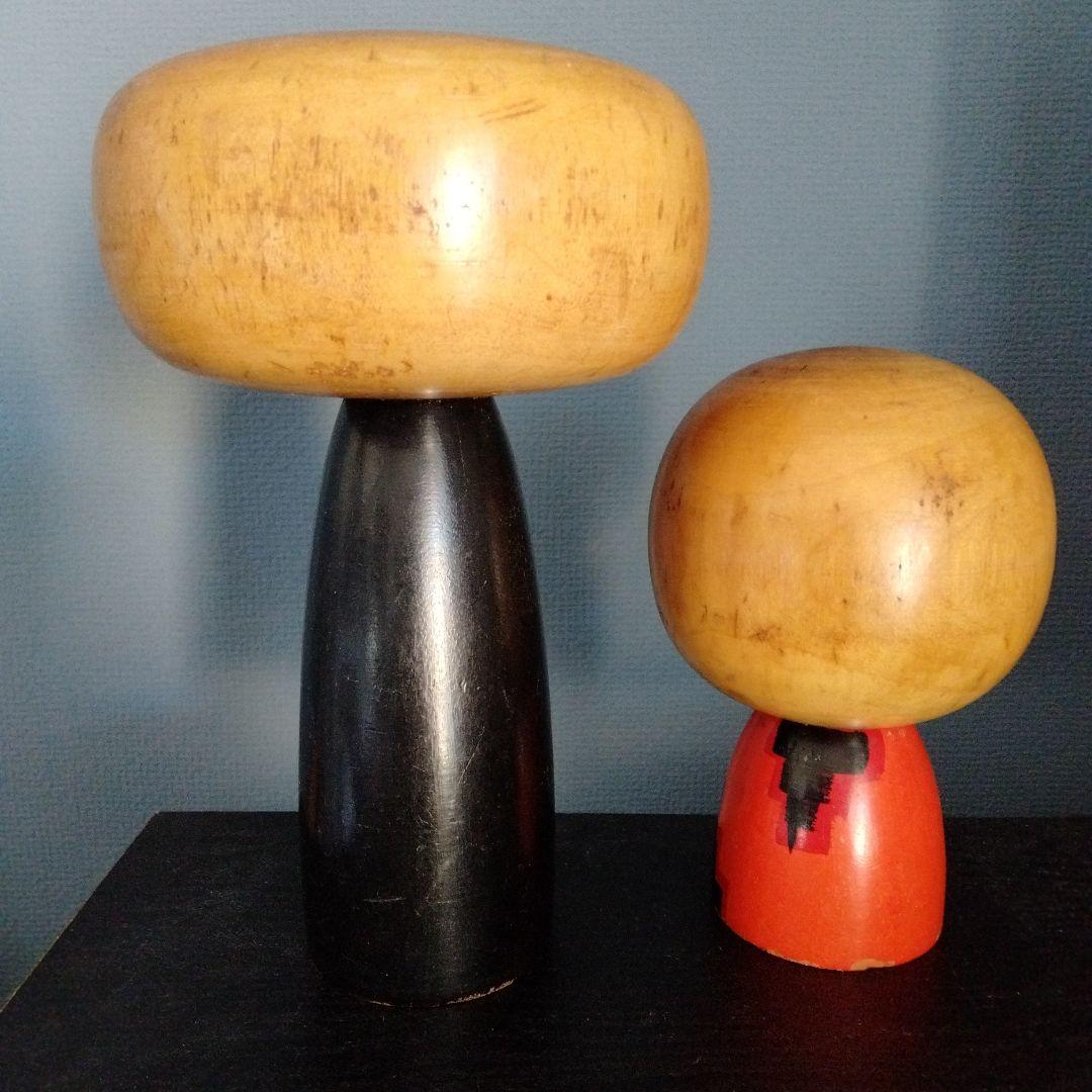 木製こけし 大小2体セット