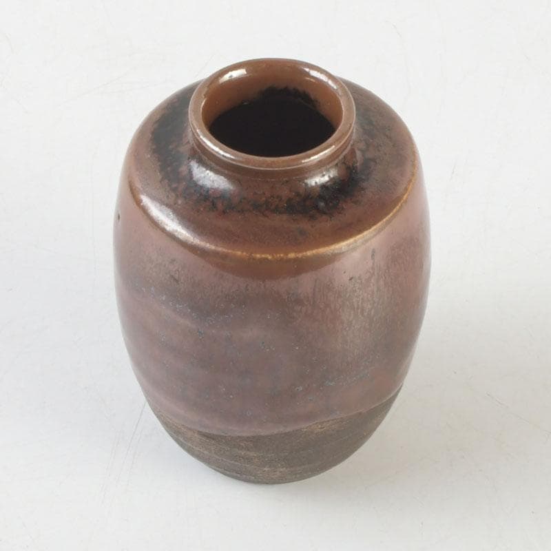 茶道具　瀬戸焼　茶入　仕覆付　裏千家十一代玄々斎極め箱　V　9672