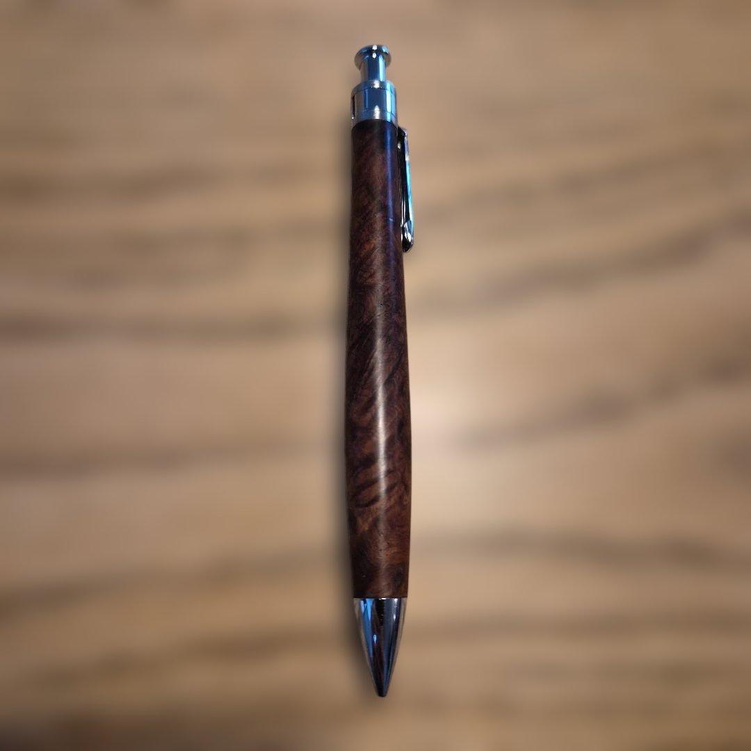 工房楔 花梨瘤杢 シャープペンシル 0.5mm クリップ跡有り、ハードケース無し