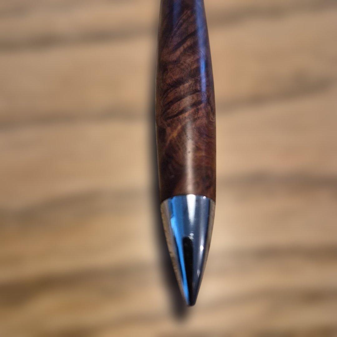 工房楔 花梨瘤杢 シャープペンシル 0.5mm クリップ跡有り、ハードケース無し