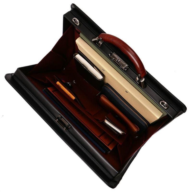 (限定値下げ中) 豊岡鞄「ダレス」黒色 ビジネスバッグ