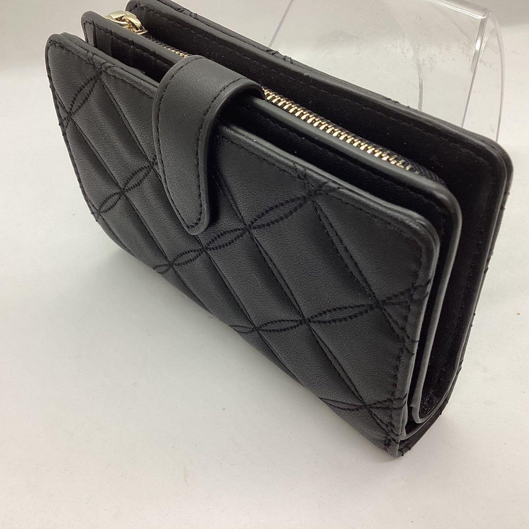 kate spade 高級仕様　ミディアム二つ折り財布 キルティング