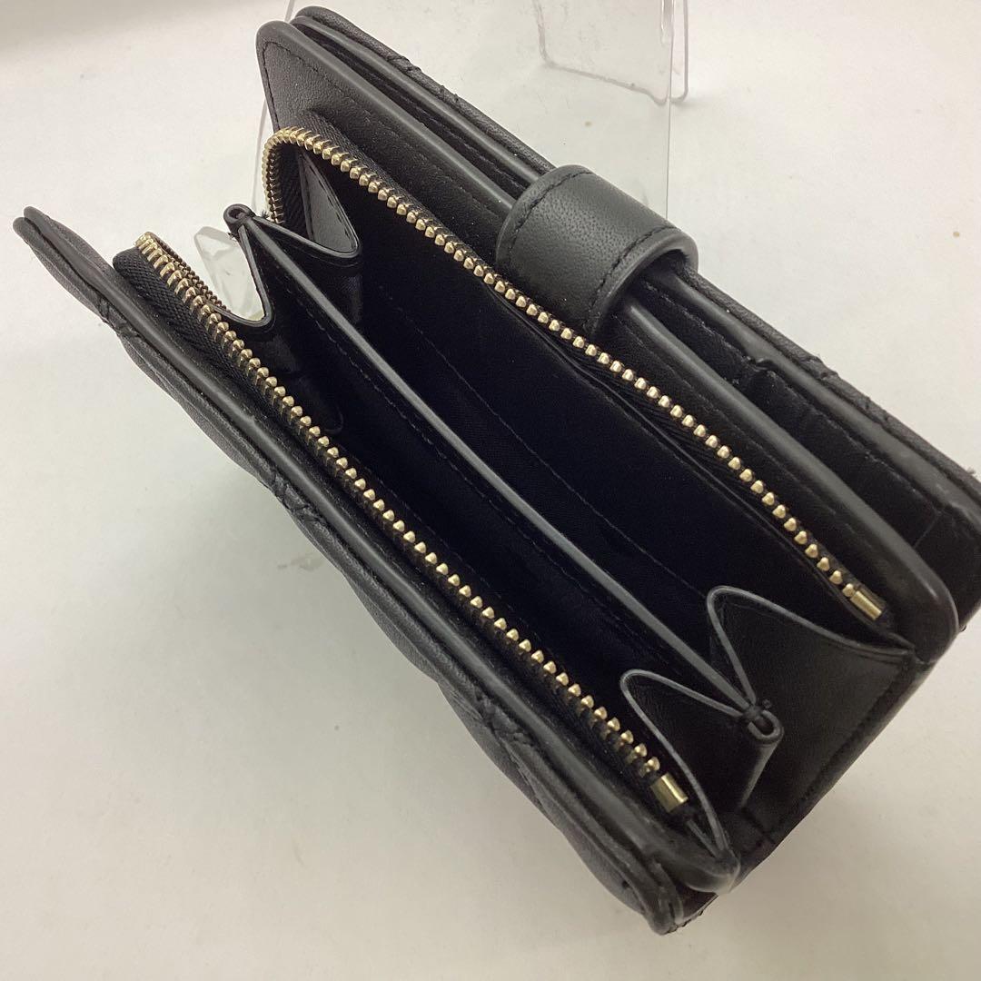 kate spade 高級仕様　ミディアム二つ折り財布 キルティング