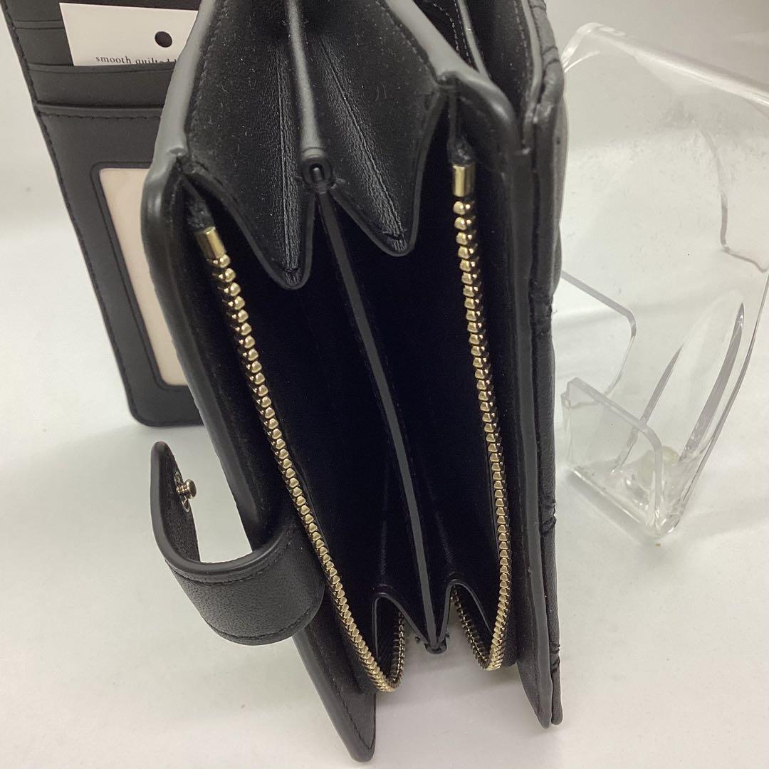 kate spade 高級仕様　ミディアム二つ折り財布 キルティング