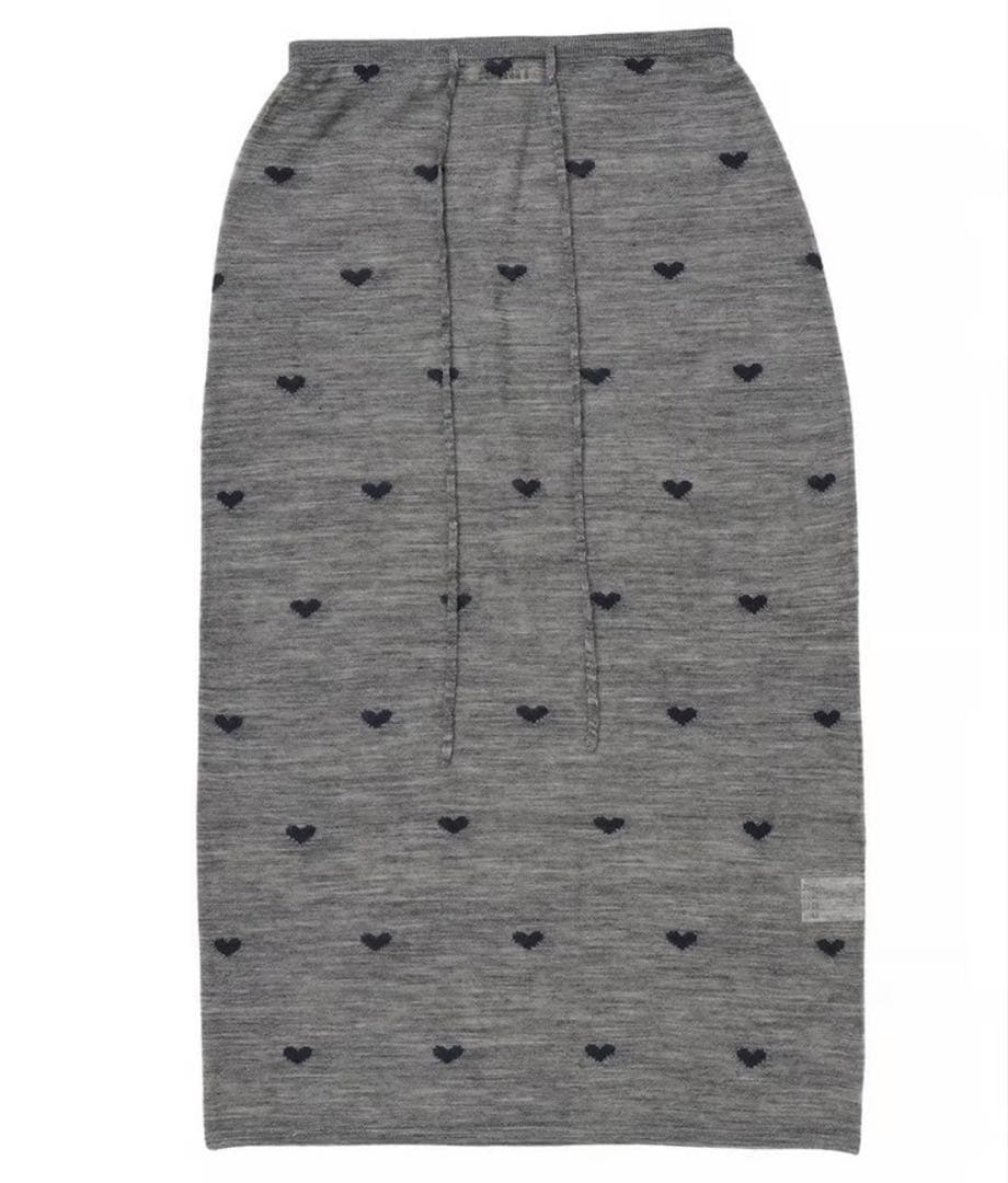 NKNIT ンニット アルパカシアーニット　スカート　♡グレー