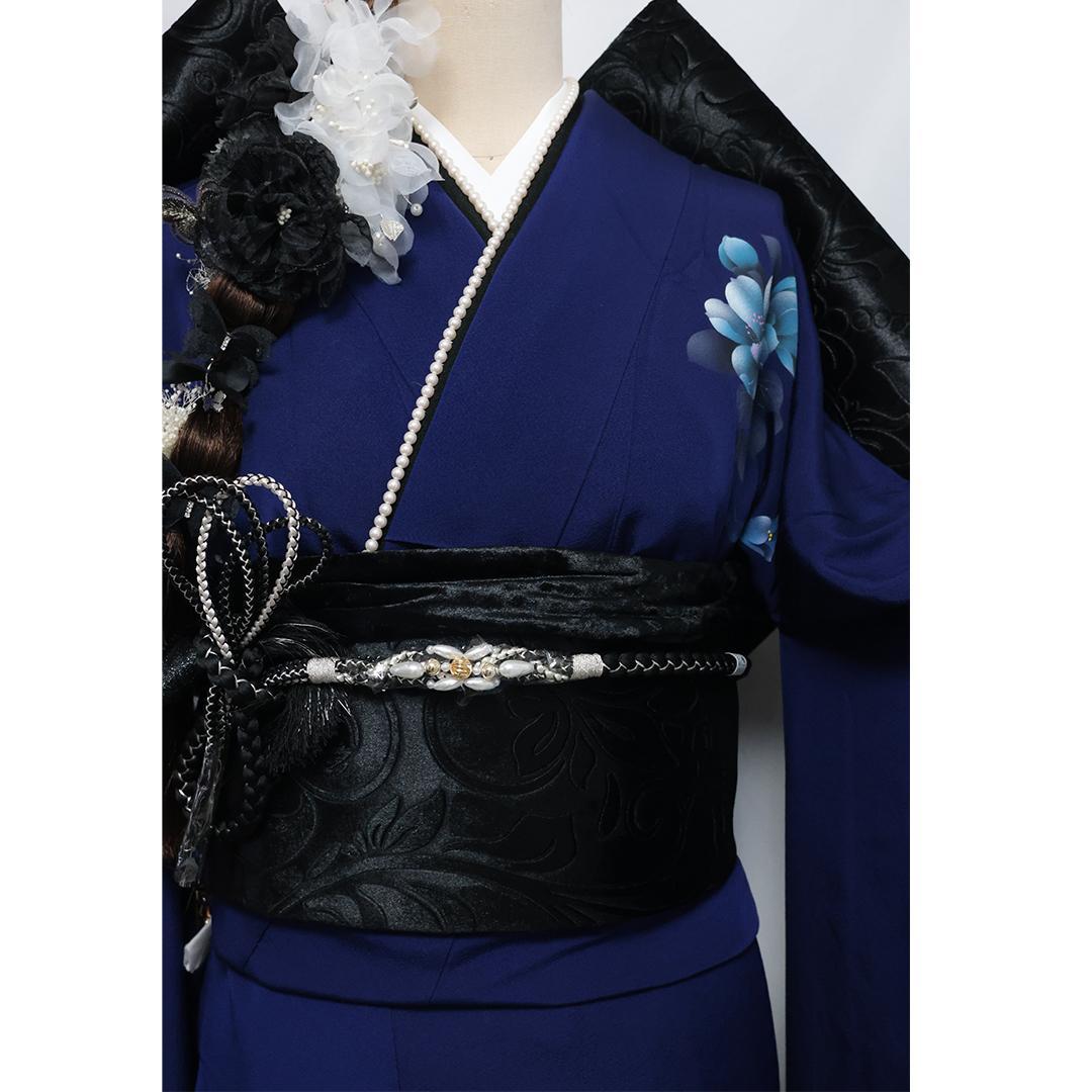 2026成人式まだ間に合います！◆ 振袖セット ◆人気紺青系フルセットgS09