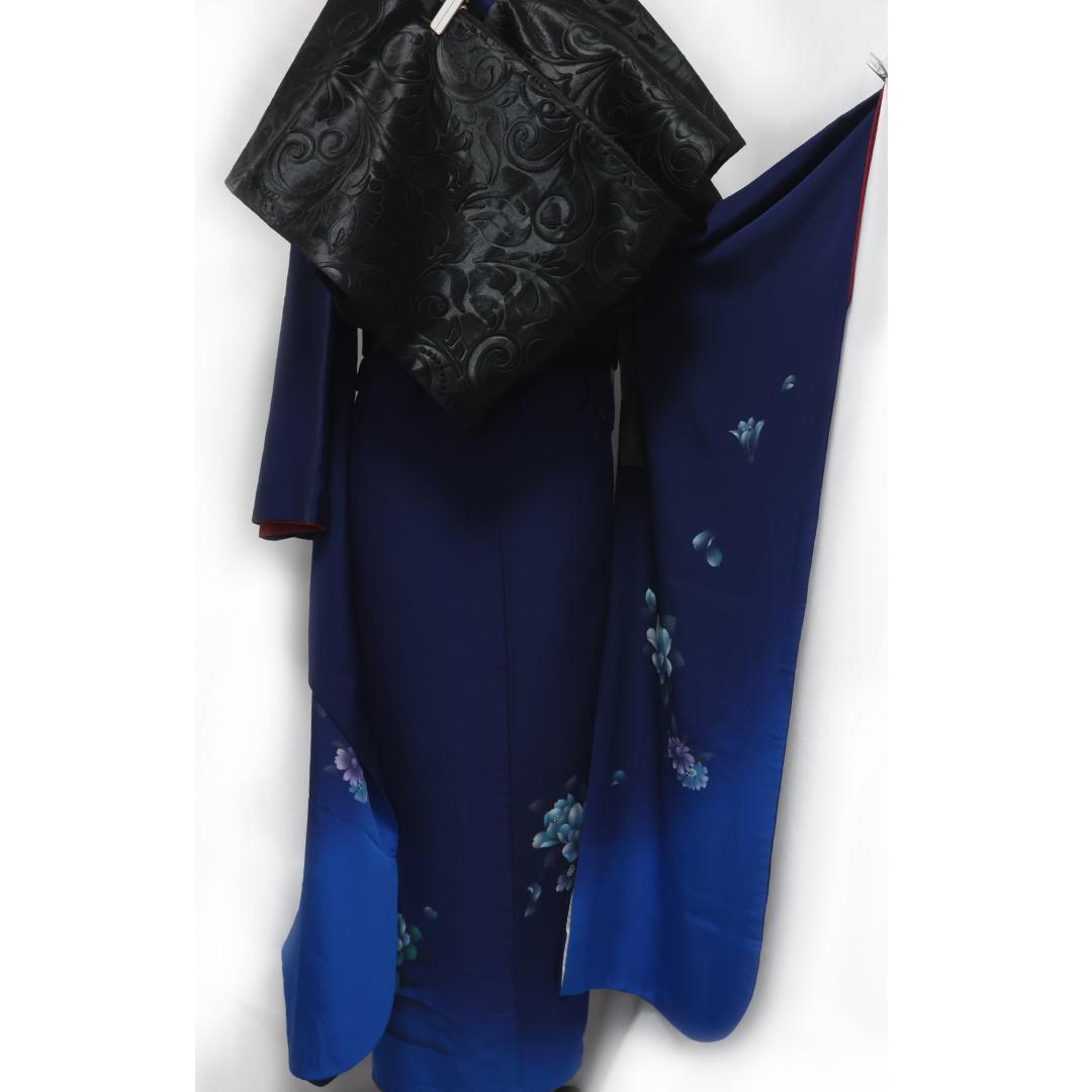 2026成人式まだ間に合います！◆ 振袖セット ◆人気紺青系フルセットgS09