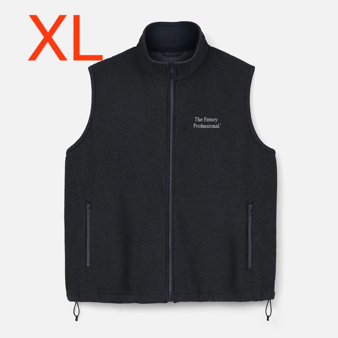 トップス ENNOY PROFESSIONAL FLEECE VEST (BLACK)