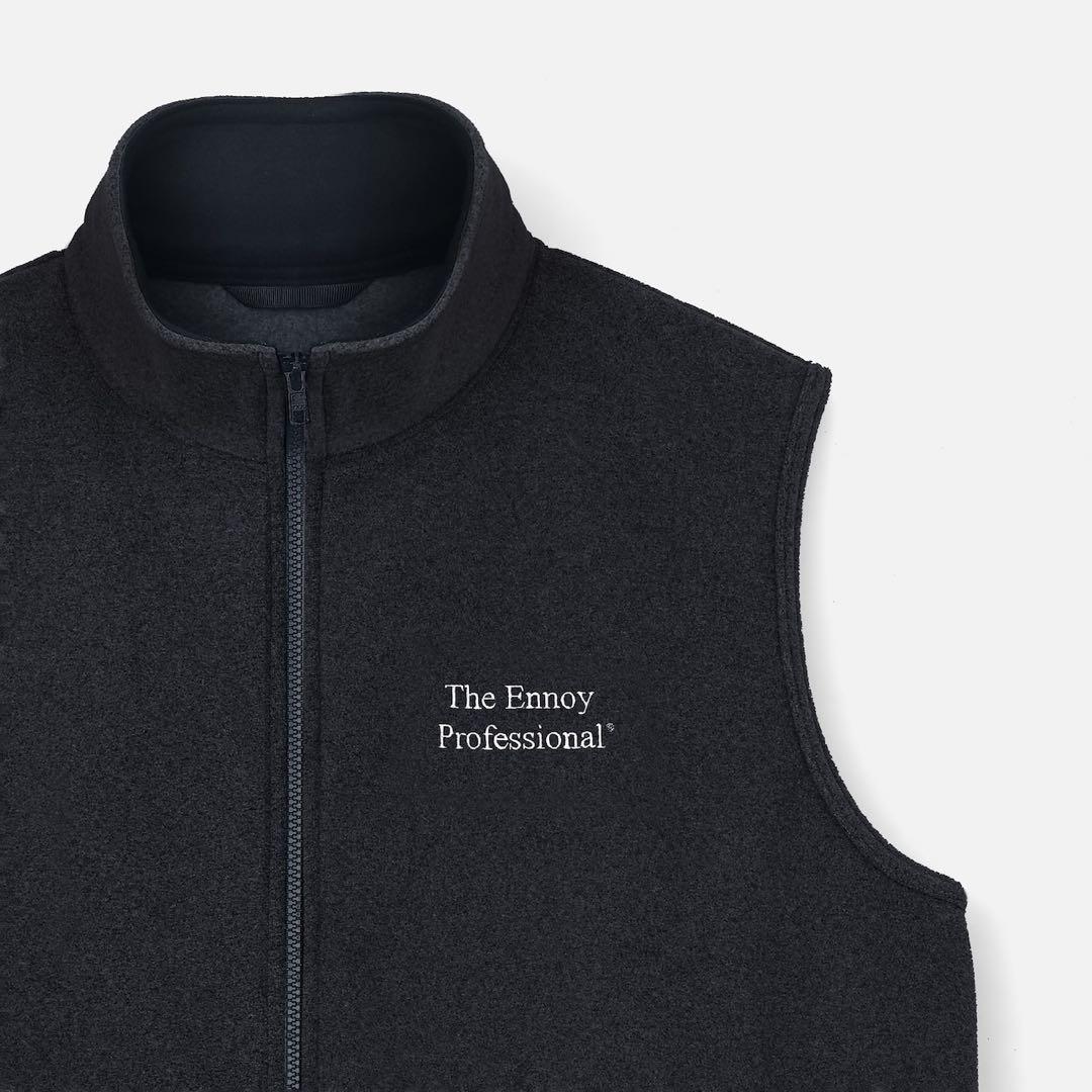 トップス ENNOY PROFESSIONAL FLEECE VEST (BLACK)