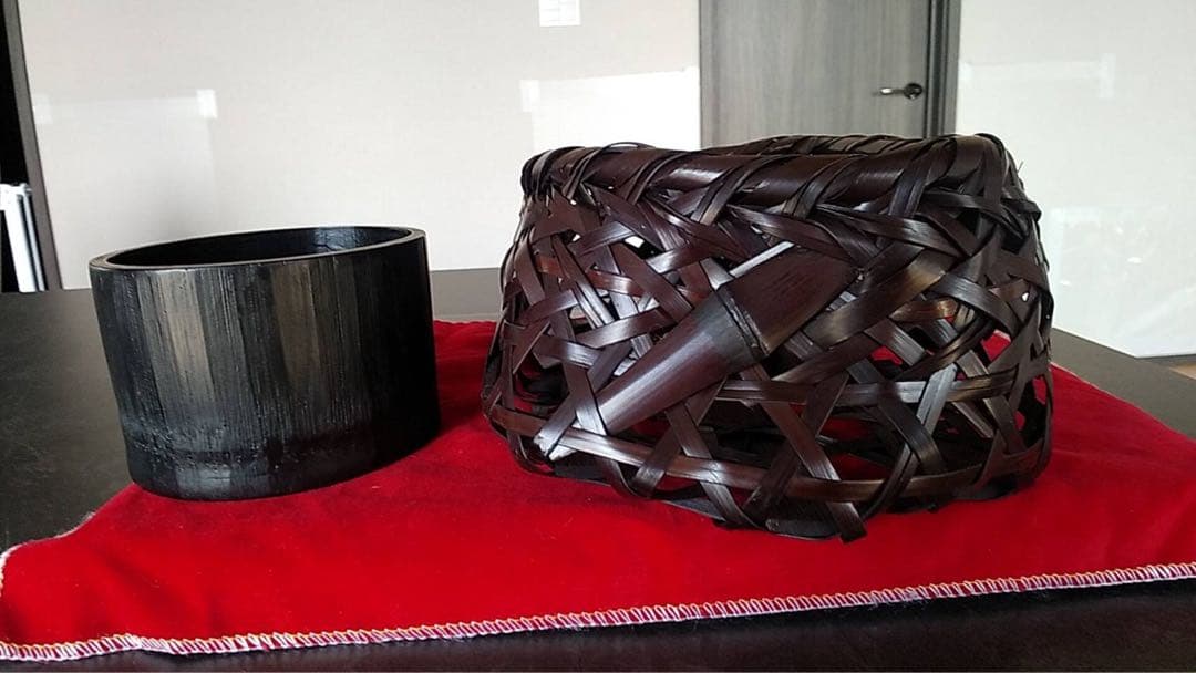 竹細工　花籠　花器　華道　竹籠　古民具　古道具　茶道具