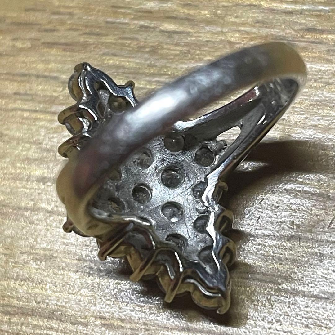 ダイヤデザインリング　プラチナPt900刻印あり　ダイヤ2ct刻印あり