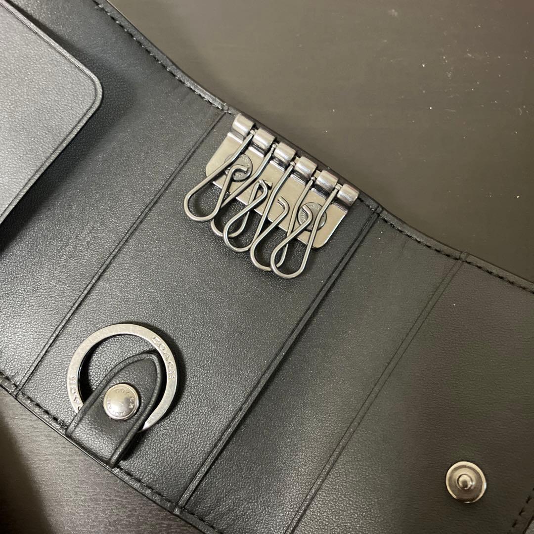 新品　COACH コーチ　キーケース 5リング　シグネチャー