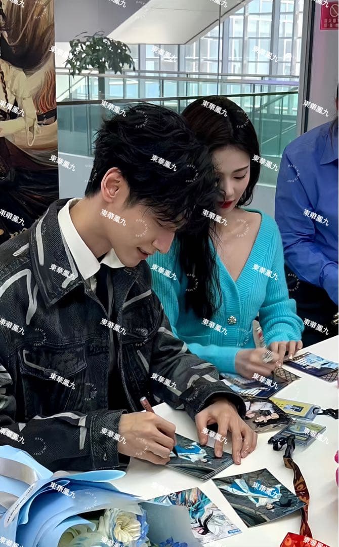 確認用：梓渝 田栩宁 ドラマ「逆愛」宣伝直筆サイン 鑑定バージョン（追記あり)