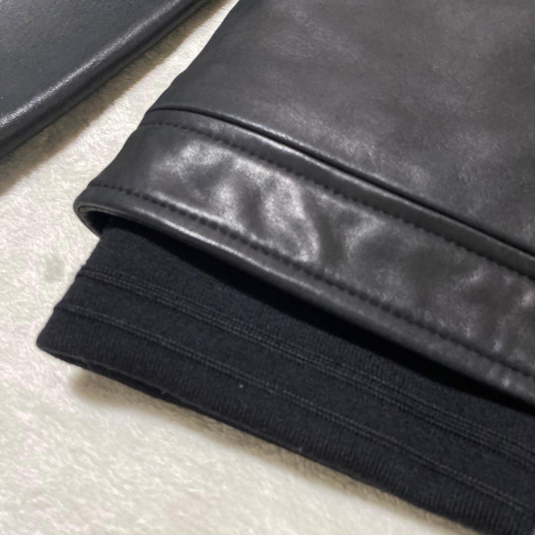 ✨希少✨MIHARA YASUHIRO ラムレザーレイヤードジャケット　黒