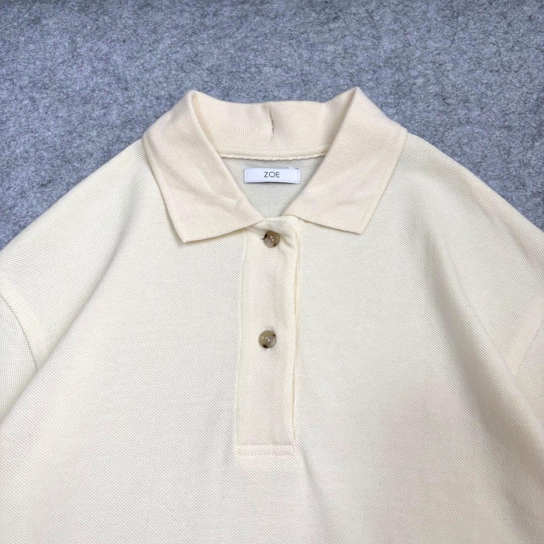 極美品 zoe ゾエ polo short sleeve ポロシャツ 24ss